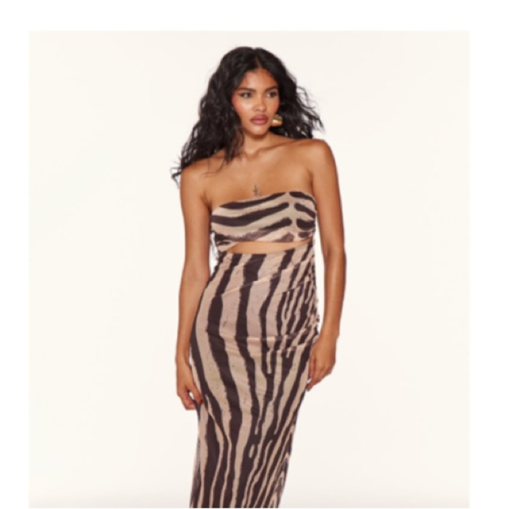 Brown Sleeveless Bodycon Dress